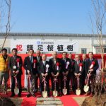 鎌足桜が本店敷地内に植樹されました